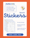 Speech Therapy Articulation Sticker Pack - K, G, F, V Sounds - No Prep SLP Materials